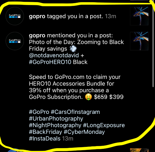 Dave Park GoPro Award #1 Notification Image